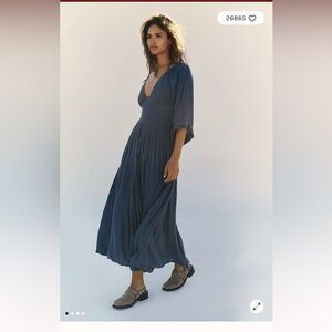 FP Dixie Maxi Dress in color Denim